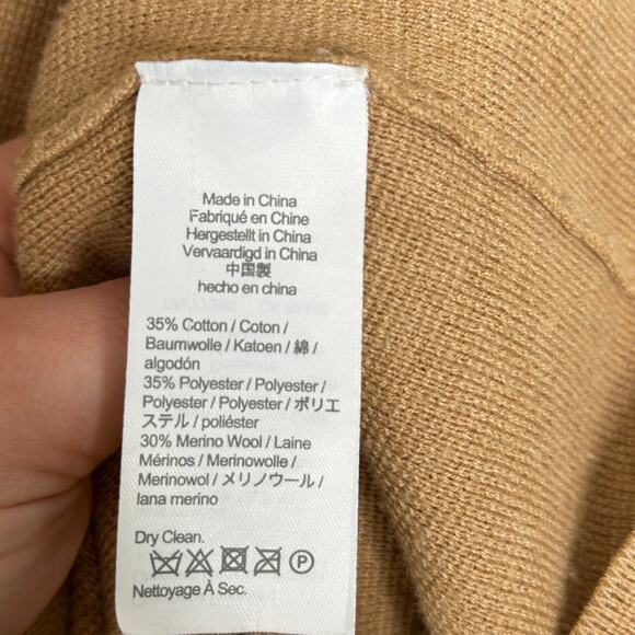 J. CREW Cecile Relaxed Sweater Blazer Heathered Acorn Tan Camel Sz 3X {3U20} - Picture 6 of 7